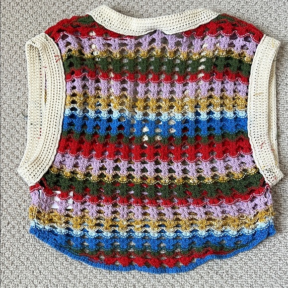 BDG Multicolor Crochet Knit Top - Picture 4 of 5